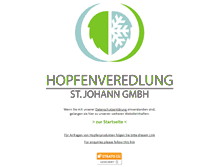 Tablet Screenshot of hopfenveredlung.de